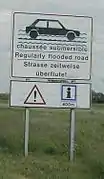 Chaussée submersible.