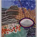 Patterns of Africa, multimédia, Jeannine Cook. Collection New Hall Art Collection, Murray Edwards College, University of Cambridge, Cambridge, Angleterre.