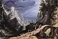 Scène de montagne, Paul Bril v. 1599. Huile sur cuivre. H. 11,8 cm. Musée Wallraf Richartz.