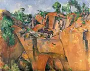 Paul Cézanne : La carrière de Bibémus.