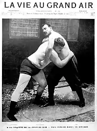 Paul Pons et Raoul le Boucher en 1902 dans La Vie au grand air.