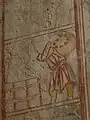 Fresque derrière l'autel représentant les vendanges