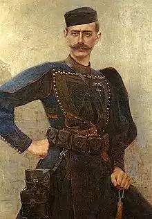 portrait d'un homme moustachu