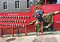 Mur de l'opéra de Pékin, Chinatown, Incheon, Corée du Sud.