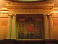 Peinture dans la chambre de la Cour suprême du Pennsylvania State Capitol à Harrisburg, Pennsylvanie, États-Unis.