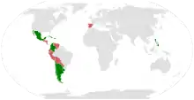 Pays qui ont précédemment utilisé une devise nommée peso.