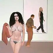 Peter McArdle, Artist and Model.