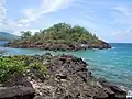 Vue de Petit Îlet depuis Grand Îlet.