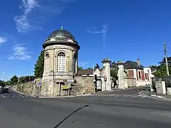 Le petit pavillon de la tourelle au bout du parc de Valenton, XVIIIe&nbsp;siècle.