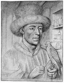 Portrait  l'homme au faucon, Städel