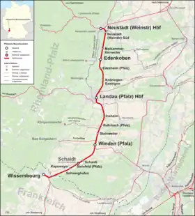 Voir la carte de la ligne.