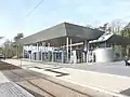 L'extérieur de la station amont.
