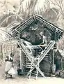 Maison sur pilotis, Bougainville (reconstitution)