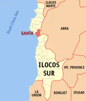Localisation de Santa