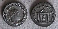 Revers SAECVLVM NOVVM Temple de Vénus et de Rome - C198.