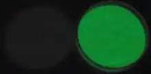 Pigments dans l'obscurité après 4&nbsp;min.