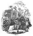 La calèche fantôme et ses passagers.
