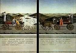 Verso du Triomphe de la Chasteté