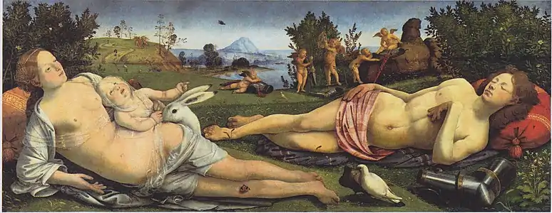 Vénus, Mars et Cupidon.