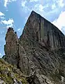 La Pierra Menta depuis le Passeur de la Mintaz au nord.