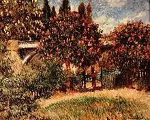 Pont de chemin de fer de ChatouPierre-Auguste Renoir, 1881