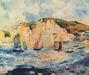 Auguste Renoir,Mer et bateaux (1883).