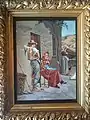 Panneau en pierre dure créé par Giovanni Montelatici à la fin des années 1800 (Florence).