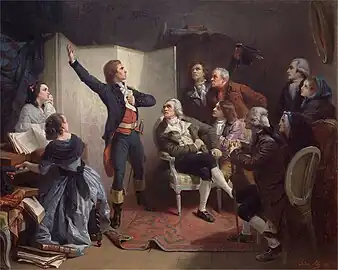 Rouget de l’Isle chantant La Marseillaise (1849), musée historique de Strasbourg.