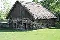 Maison du XIXe&nbsp;siècle reconstituée à Dziekanowice.