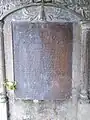 Plaque à la mémoire des paysans tués en 1894.