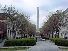 Place de la Grande-Paix-de-Montréal, dans le Vieux-Montréal.