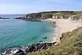 La plage de Corsen.