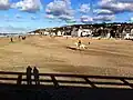 Plage de Trouville en automne.
