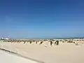 Plage devant le Grand Hôtel.