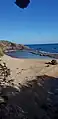 La plage du Vieux-Fort en venant de celle de Clugny