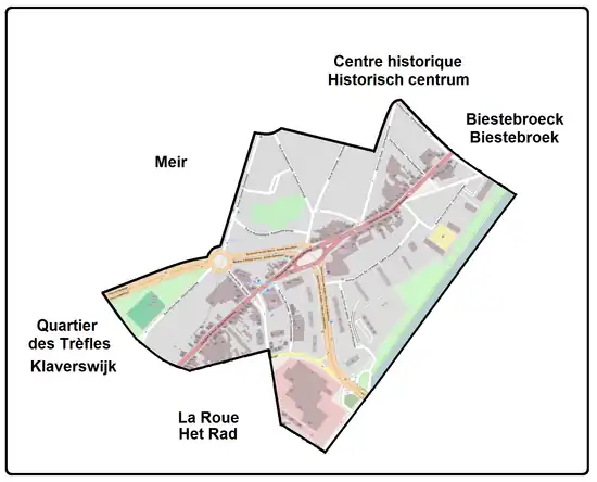 Plan du quartier
