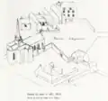 Vestiges du site en 1813.