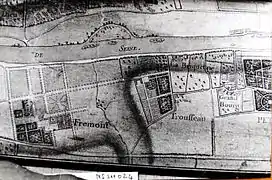 Plan d'intendance du château de Fromont. Seconde moitié du XVIIIe siècle.