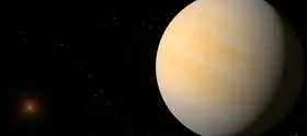 L'étoile Gamma Cephei B et Gamma Cephei Ab (Tadmor), vues dans Célestia.