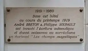Plaque au no&nbsp;17.