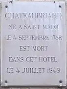 Au no&nbsp;120 : Chateaubriand.