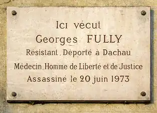 Plaque au no&nbsp;25.
