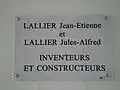 Plaque d'inauguration
