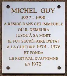 No 156 : Michel Guy.