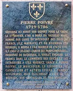 Au no 128 : le botaniste Pierre Poivre.