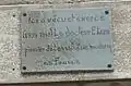 plaque commémorative du docteur Ernest Kern.