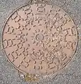 Plaque d'égout des aciéries de Pont-à-Mousson (PONT A MOUSSON)