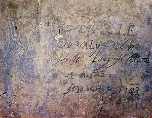 Verso de la plaque