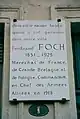 Plaque apposée au no 1 de la rue Sainte-Croix à Montpellier.