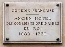 Plaque au no&nbsp;14.